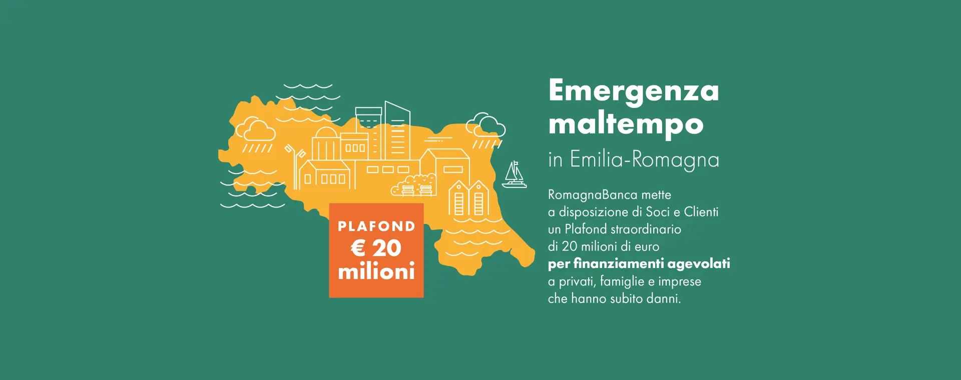 RomagnaBanca a fianco del suo territorio con aiuti concreti 