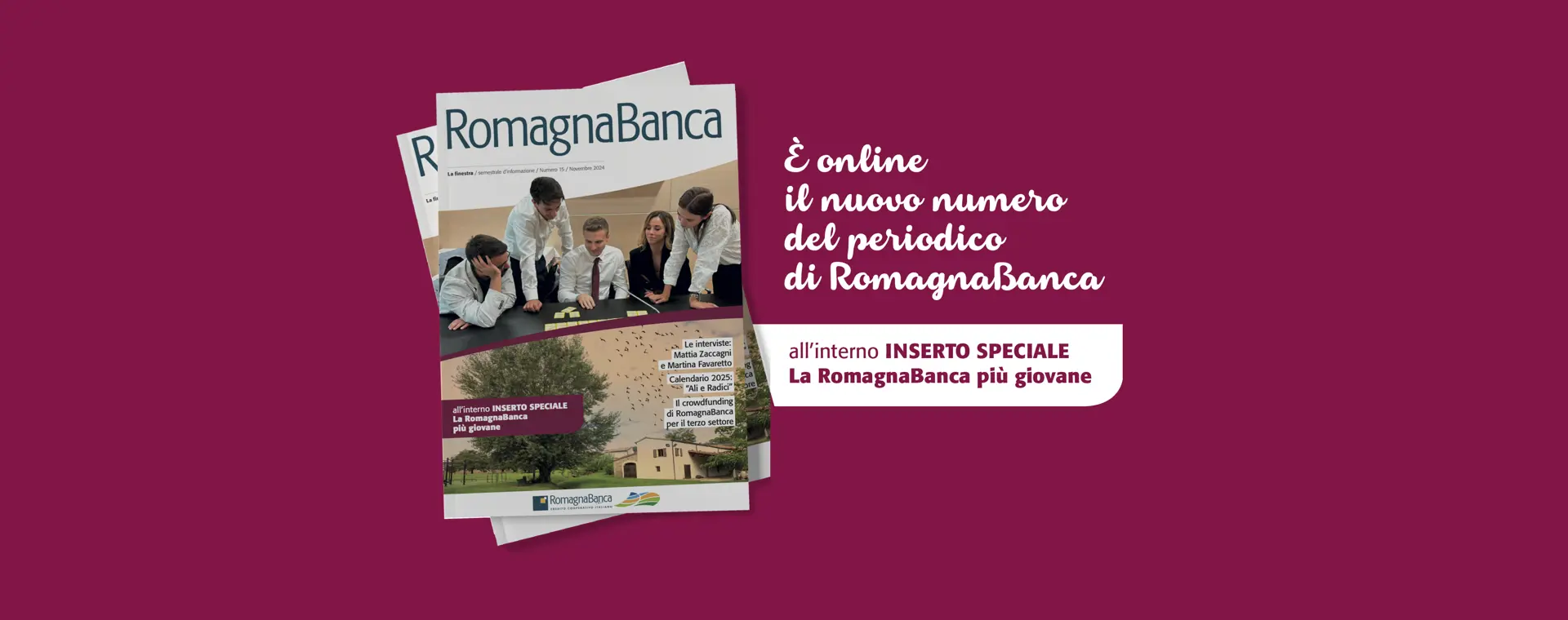 Tutte le novità di RomagnaBanca sul giornale "La finestra" 